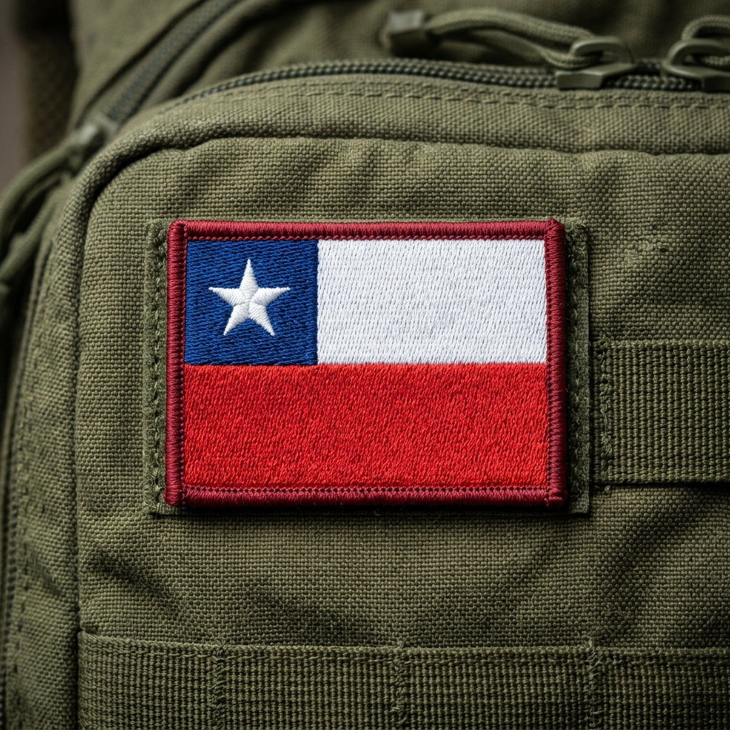 Parche Bandera Chilena Bordado